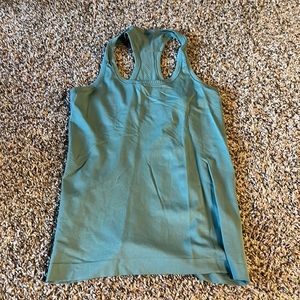 Green Lululemon workout tank top